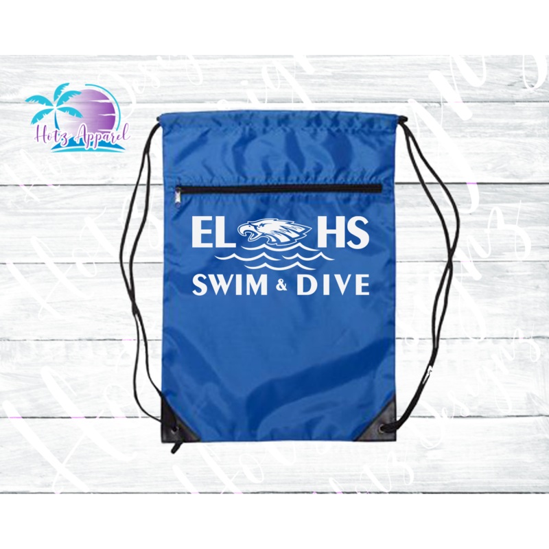 ELHS Swim & Dive Drawstring Bag