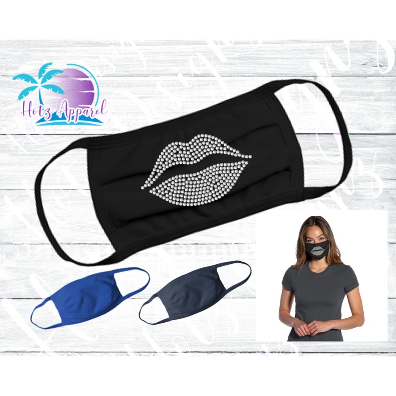 Lips Rhinestone Mask