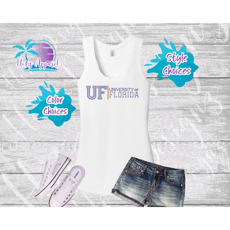UF University of FL Rhinestone Tees and Hoodie