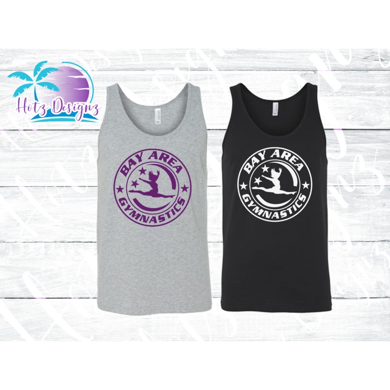 Bay Area Gymnastics Logo Unisex Adult Tank Top