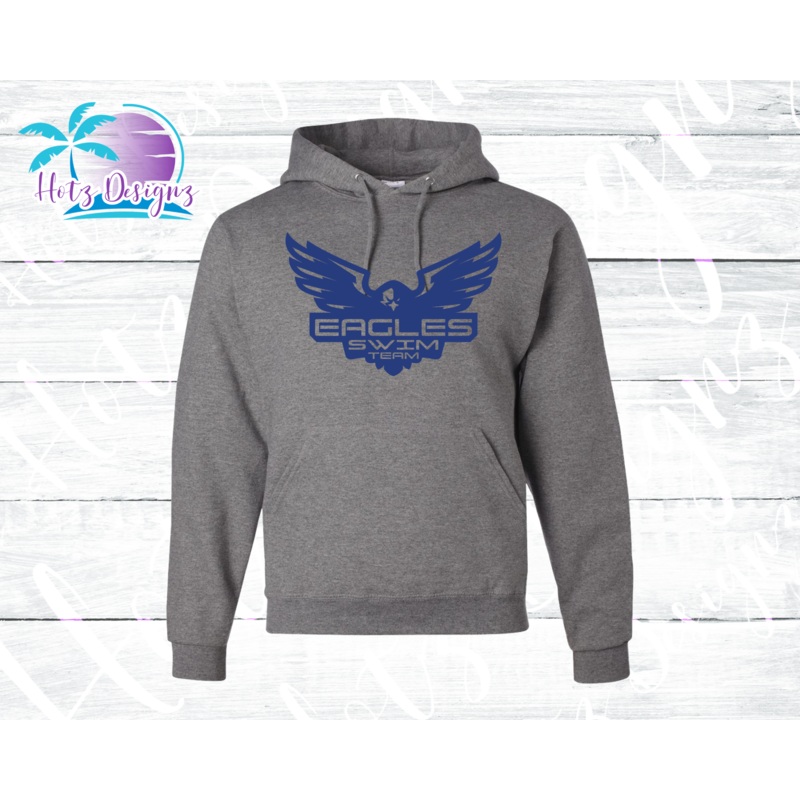 ELHS Swim Eagles Swim Team Hoodie (2 Color Options)