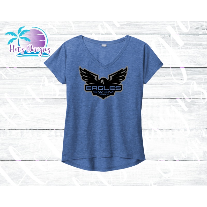 ELHS Swim Eagles Swim Team Ladies V Neck