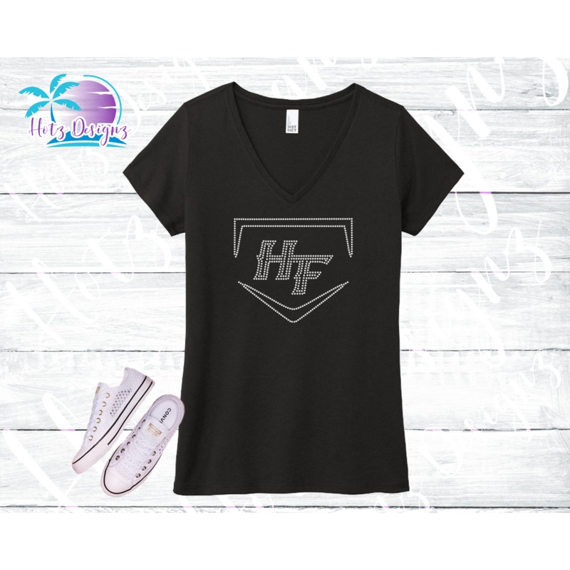 Hit Factory Home Plate Rhinestone Tops