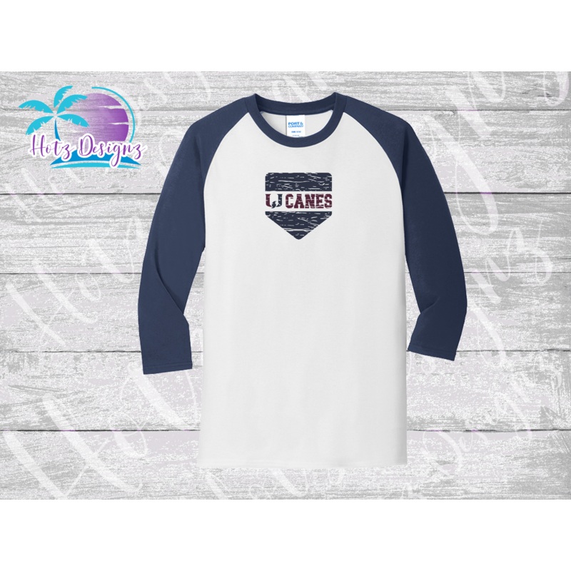 PHU Home Plate Unisex Raglan Shirt