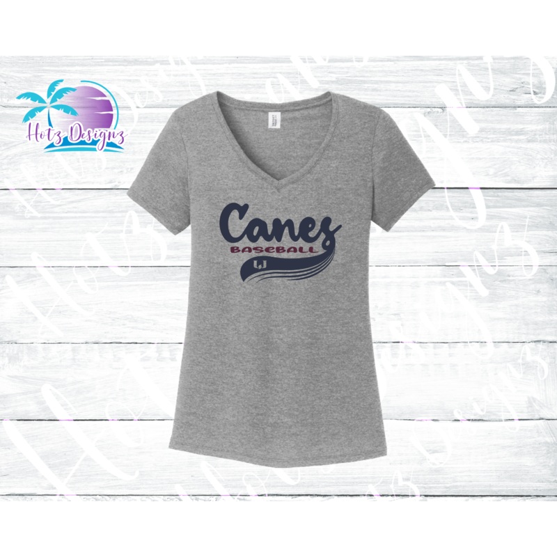 PHU BB 22 Canes  Athletic Tail Ladies’ Tees (5 color options)
