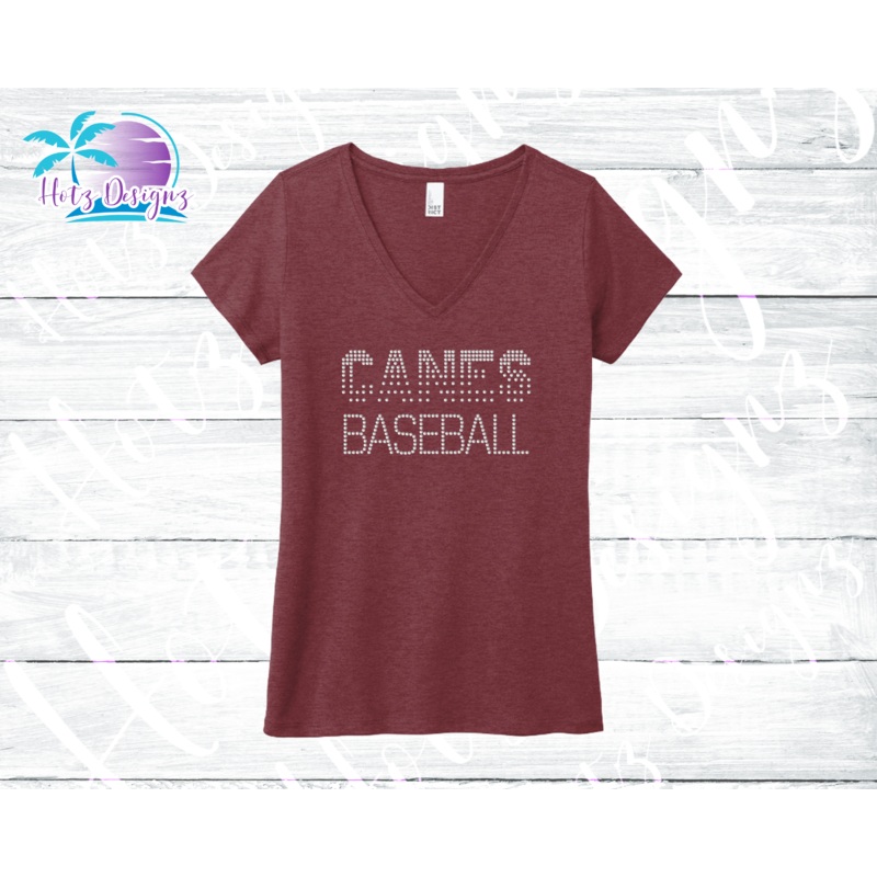 PHU BB 22 Canes Fade Rhinestone Shirt (2 Color Options)