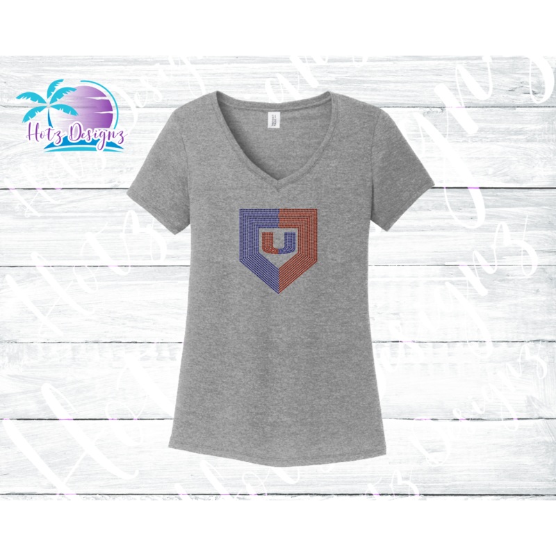PHU BB 22 U Homeplate Rhinestone Shirt (2 Color Options)