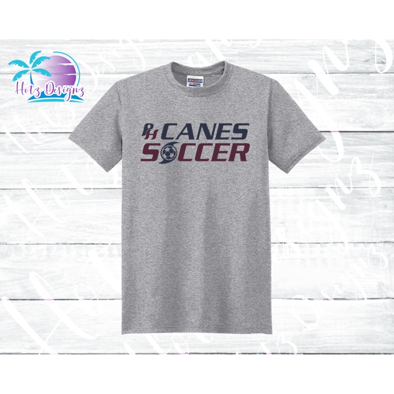 PHU Soccer Canes PH Unisex Grey Tee