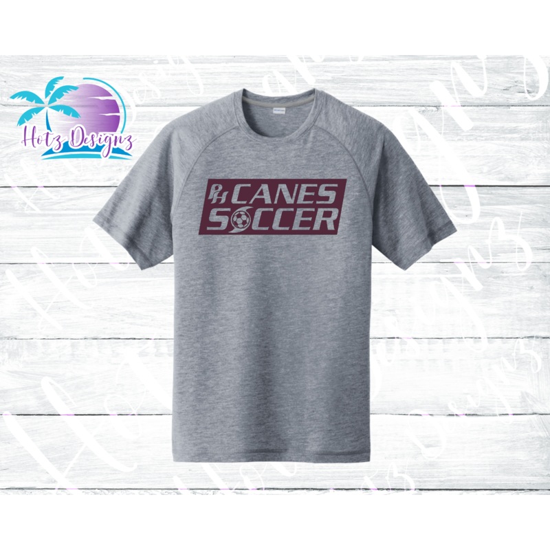 PHU Soccer Canes PH Unisex Tri-Blend Raglan Navy Tee