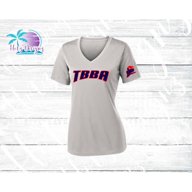 TBBA Baseball Ladies Dri-Fit Shirt (3 Color Options)