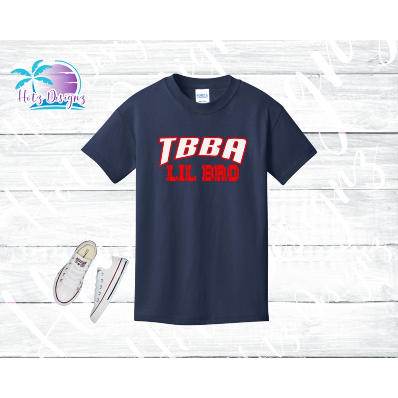 TBBA Lil Bro Youth Shirt|S|M|L|XL|Navy|Red