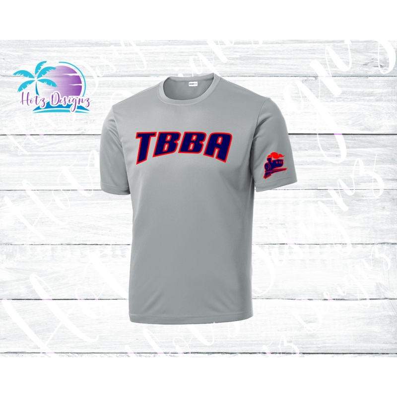 TBBA Unisex Dri Fit Tee Youth & Adult (3 color options)