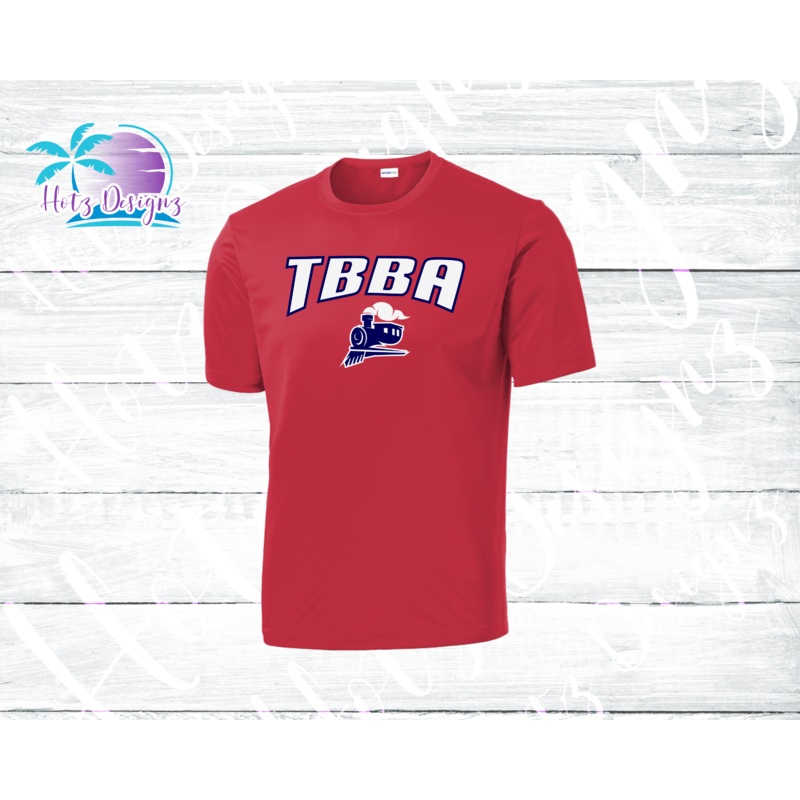 TBBA Unisex Train Dri Fit Tee Youth & Adult (2 color options)