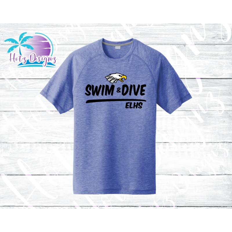 ELHS 23 Swim & Dive Tri-Blend Unisex Tee