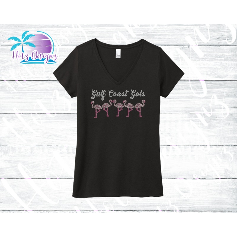 Gulf Coast Gals Rhinestone Ladies’ Tank/V-Neck