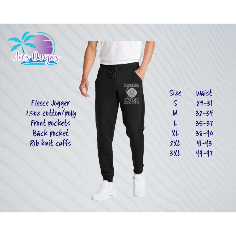 Dunedin Fire Rescue Joggers (3 color & 2 design options)