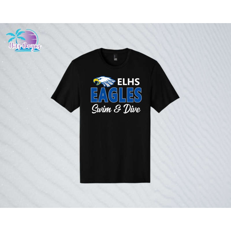 ELHS 24 Eagles Swim & Dive Unisex & Ladies Tees (2 color options)