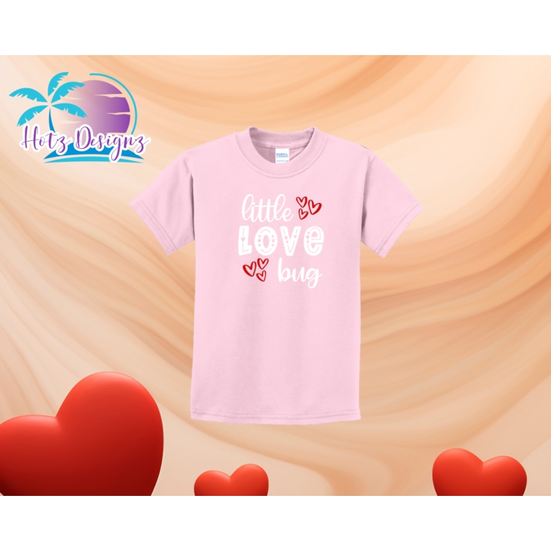 Little Love Bug|12mo Pink|18mo Pink|2T Pink|2T Candy Pink|2T Tri Pink|3T Candy Pink|3T Tri Pink|4T Candy Pink|4T Tri Pink|5T Pink