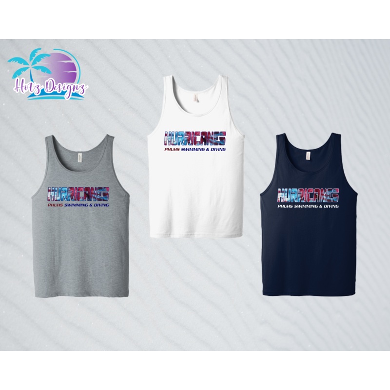PHU Swim & Dive Hurricanes Unisex Tank Top (3 color options)