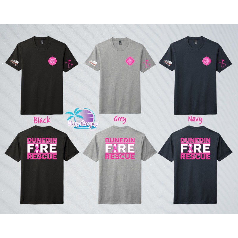 DFR Pink Ribbon Unisex Tee (3 color options)