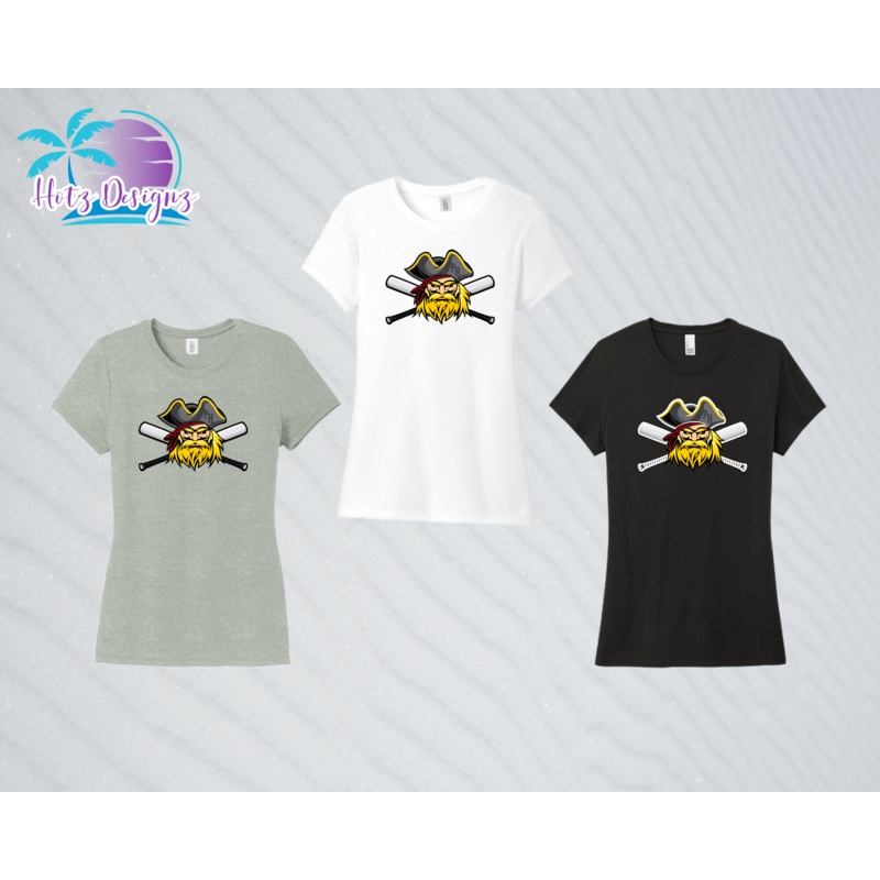 PHP Pirate Triblend Ladies Tees (3 color options)
