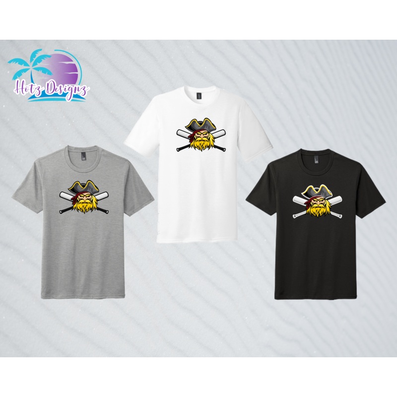 PHP Pirate Triblend Unisex Tees (3 color options)