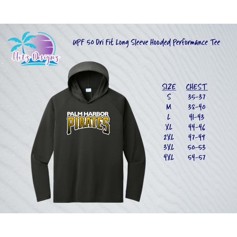PHP UPF LS Dri Fit Hooded Tee (2 color options)