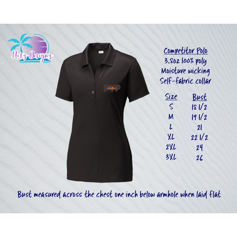 PYP Piranhas Ladies DriFit Polo (4 color options)