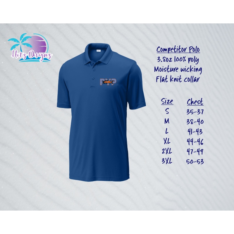 PYP Piranhas Unisex DriFit Polo (4 color options)