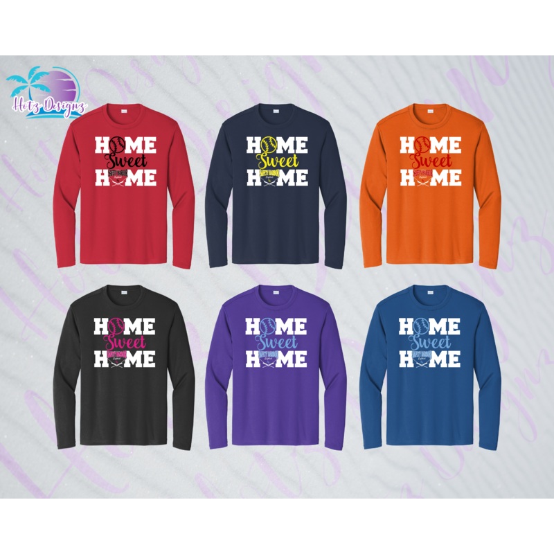 SHLL SFTBL Home Unisex Dri Fit Long Sleeve Tee (6 color options)