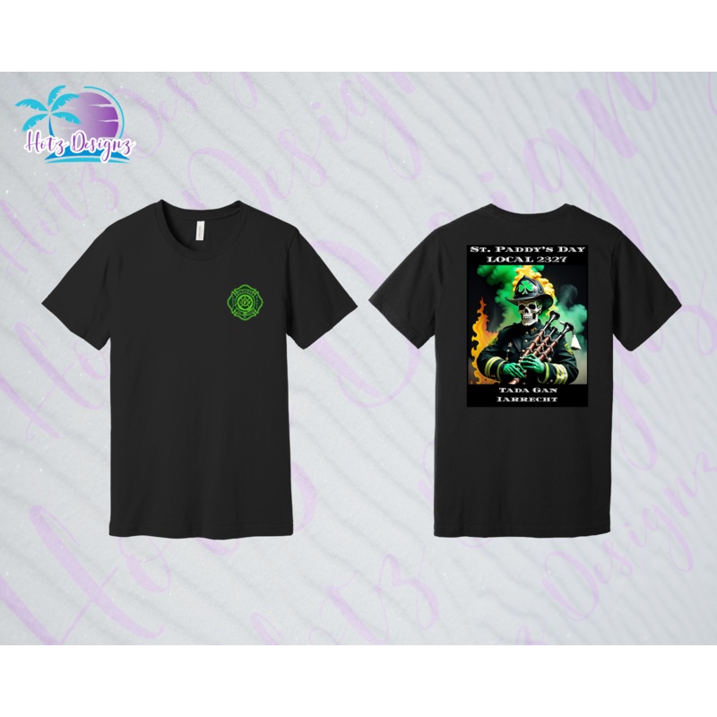 Dunedin Fire Rescue 2025 St. Patrick’s Day Tee (3 color & 2 style choices)