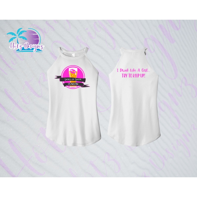 Ladies of Lager Perfect Tri Rocker Tank (4 color options)