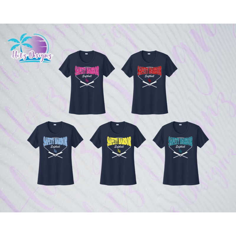 SHLL SFTBL Logo Ladies Dri Fit Tee