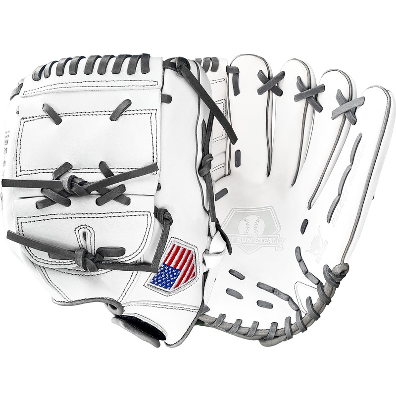 12 – White with Gray Laces – Two Piece Closed Web
