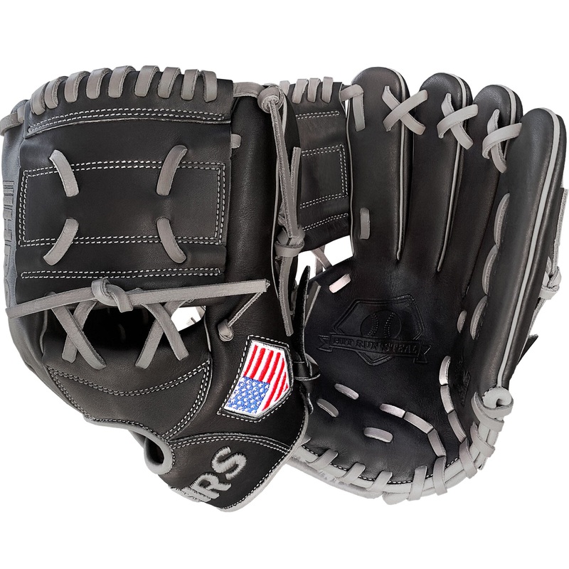 11.5 – Black with Grey Laces – 1 piece web