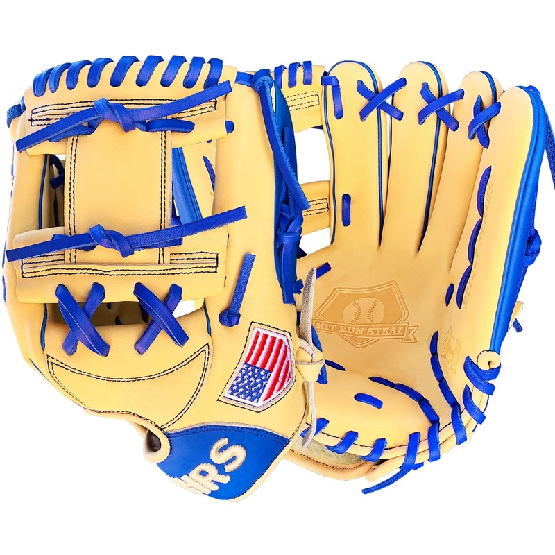 12 – Cream and Blue – I Web|Right Hand Thrower|Left Hand Thrower