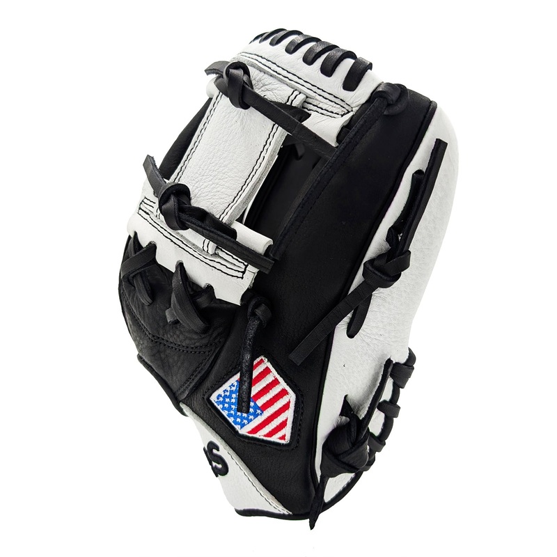 11 Youth Baseball Glove – White & Black