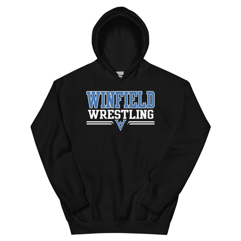 Winfield Wrestling Hoodie|White|Black|S|M|L|XL|2XL|3XL|4XL|5XL