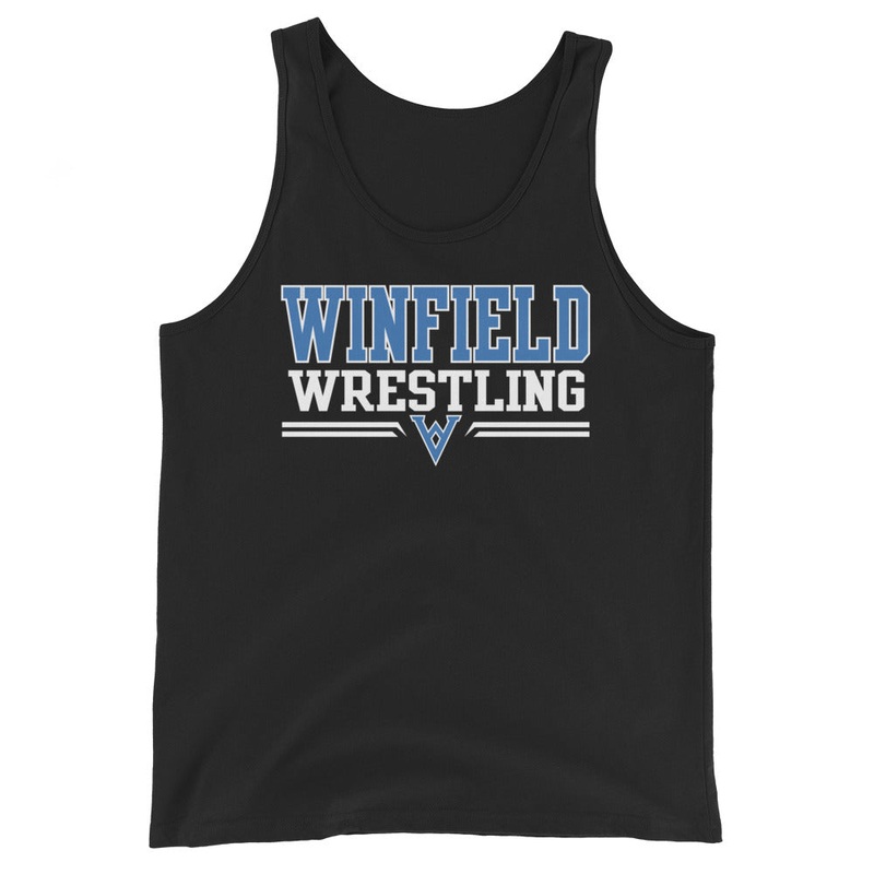 Winfield Wrestling Tank Top|White|Black|XS|S|M|L|XL|2XL