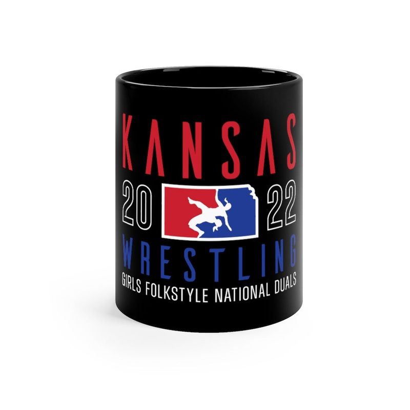 USAW KS Black Coffee Mug, 11oz