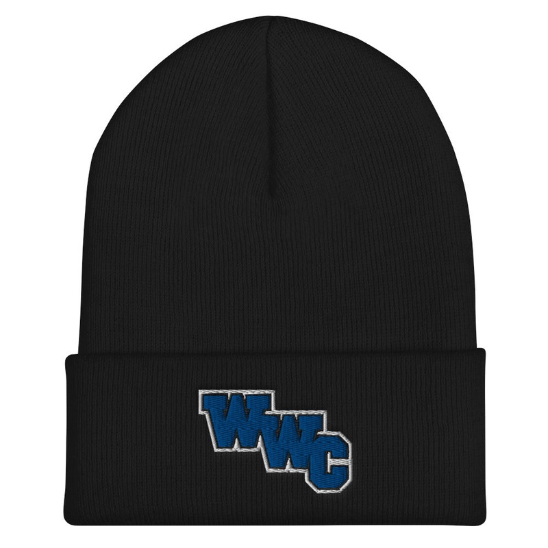 WWC Cuffed Beanie|Black|White