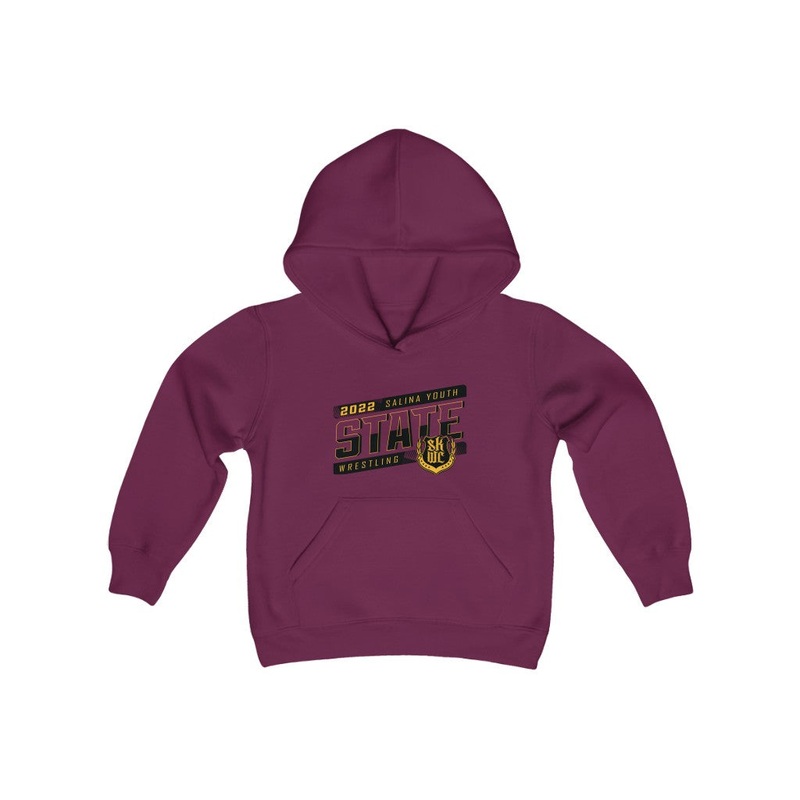 Salina Kids State Youth Heavy Blend Hooded Sweatshirt