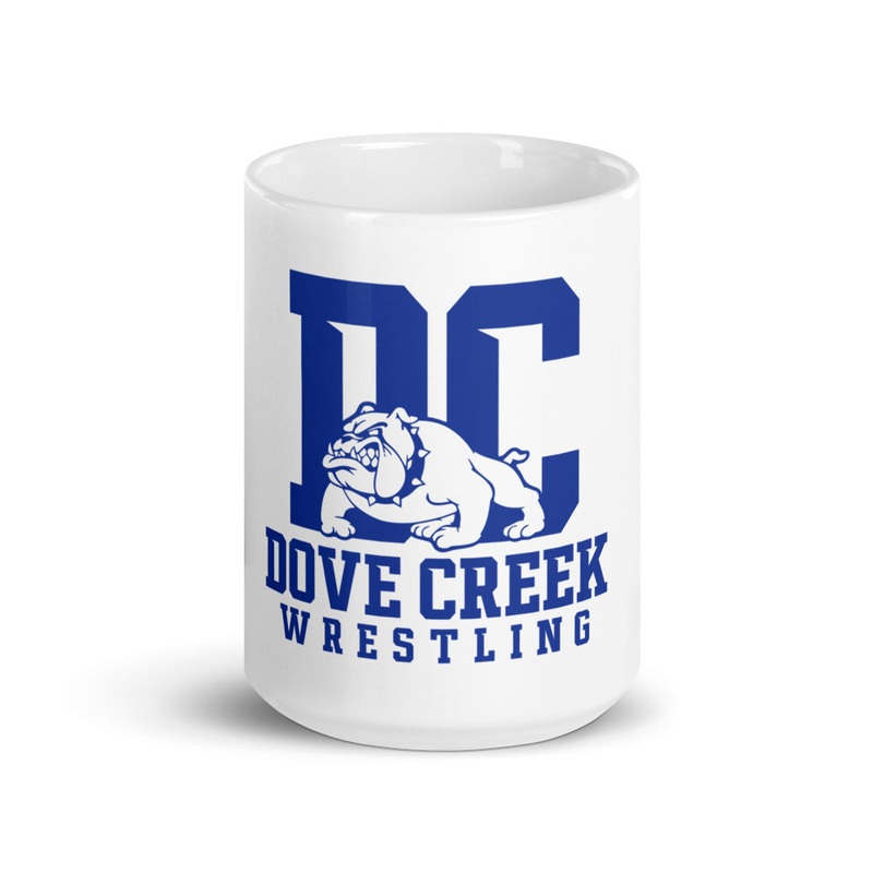 Dove Creek Wrestling 2022 White glossy mug