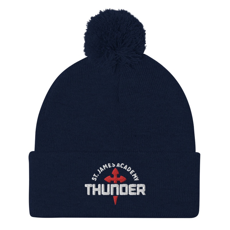 St. James Academy Pom-Pom Beanie