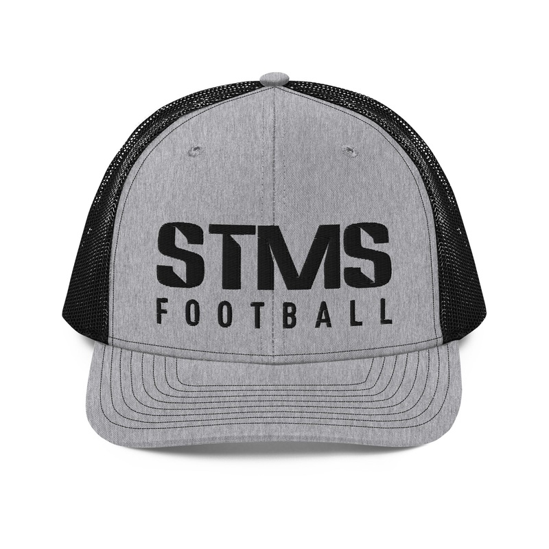 STMS Football Trucker Cap|Black|Black / White|Heather Grey / Black