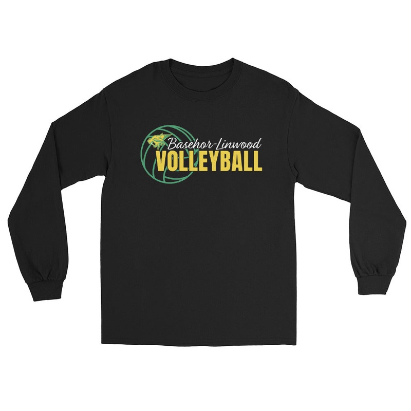 Basehor-Linwood Volleyball (Front Only) Mens Long Sleeve Shirt