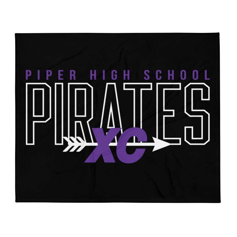 Piper High School Pirates XC Throw Blanket