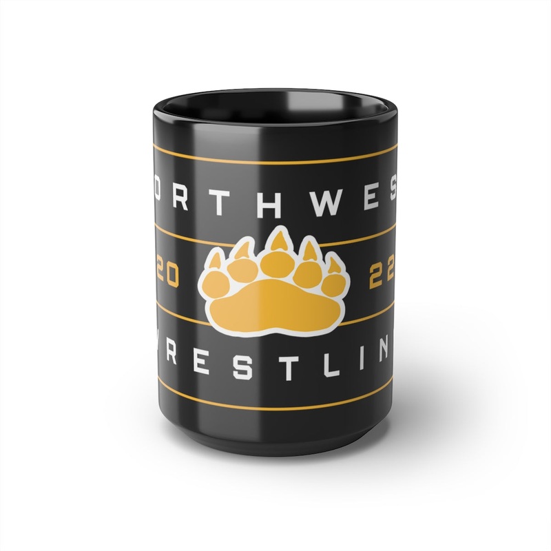Wichita Northwest High School Wrestling Black Glossy Mug – 15oz