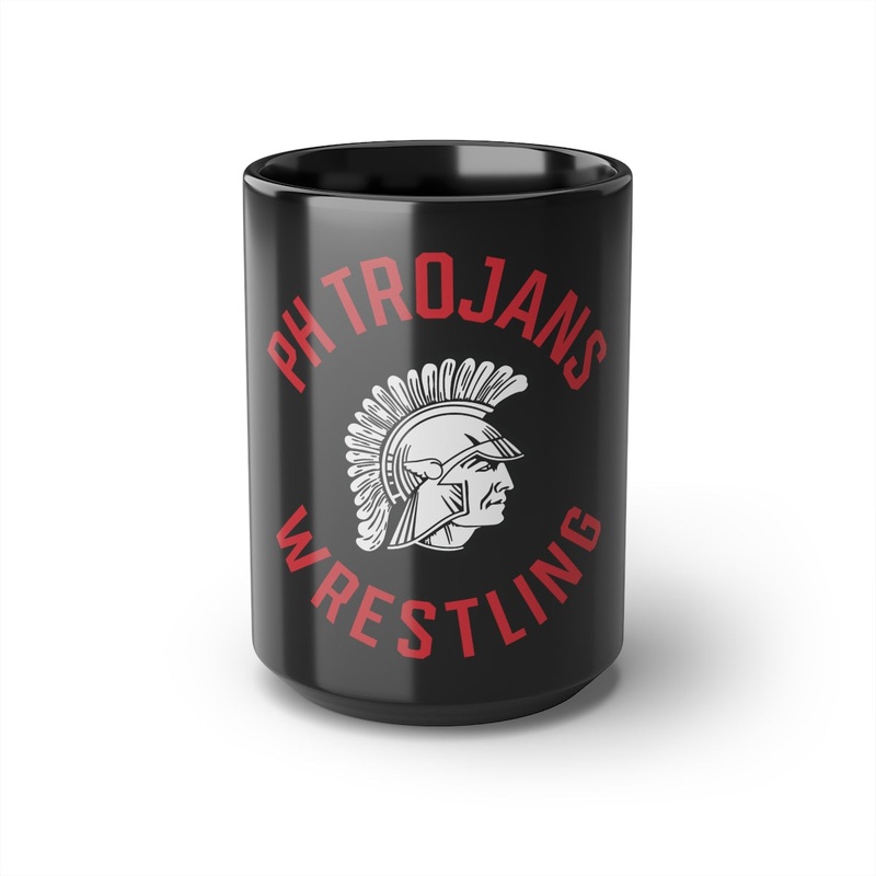 Park Hill Wrestling Black Glossy Mug – 15oz