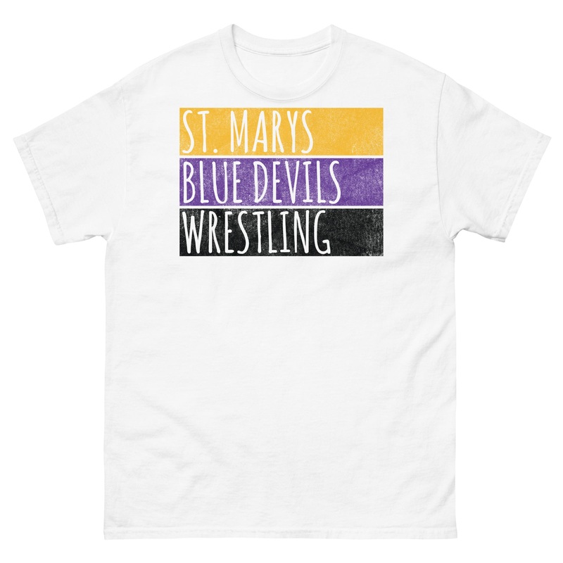 St. Marys High School Wrestling Blue Devils Men’s classic tee